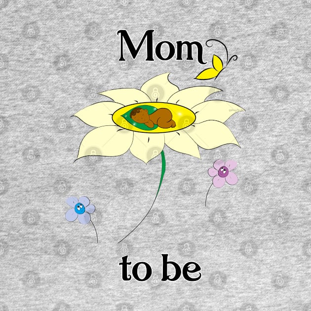 Mom To Be_Yellow Flower by DitzyDonutsDesigns